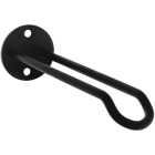 National Hardware 7 In. Black Steel Wall Base Plant Hanger Image 1