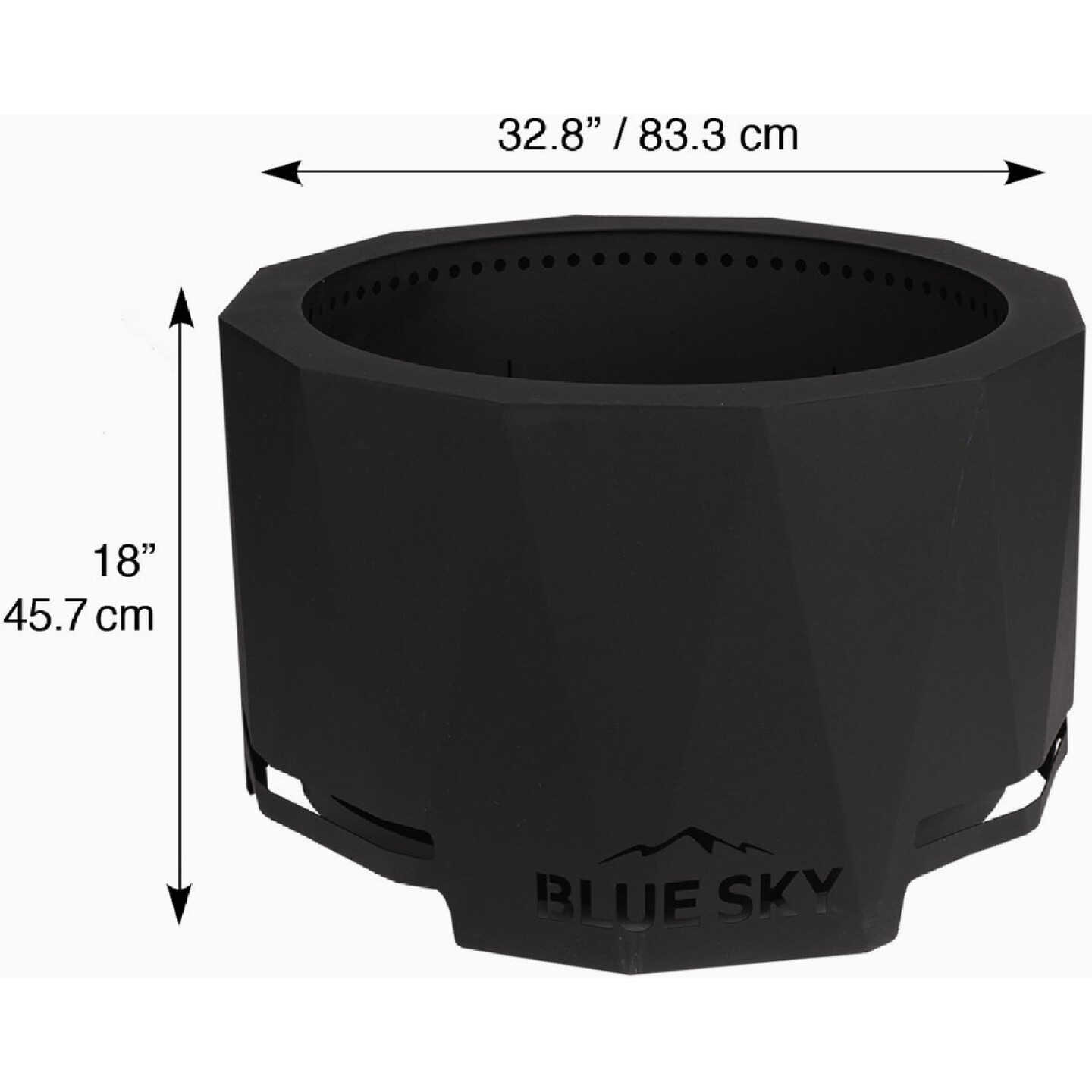 Blue Sky Mammoth 32 In. Round Steel Wood/Pellet High Efficiency Smokeless Fire Pit Image 6