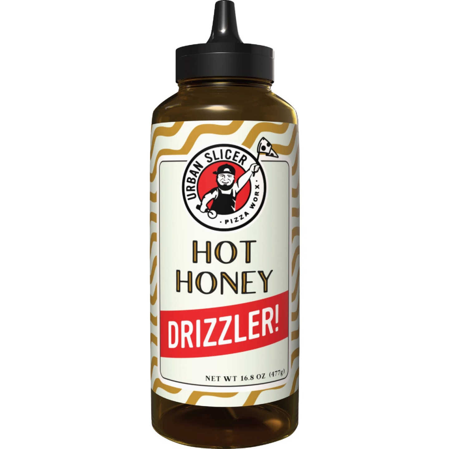 Urban Slicer Pizza Worx 16.8 Oz. Hot Honey Drizzler Image 1