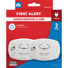 First Alert CO606 Plug-In 120V Electrochemical Carbon Monoxide Alarm with Battery Backup (2-Pack) Image 1