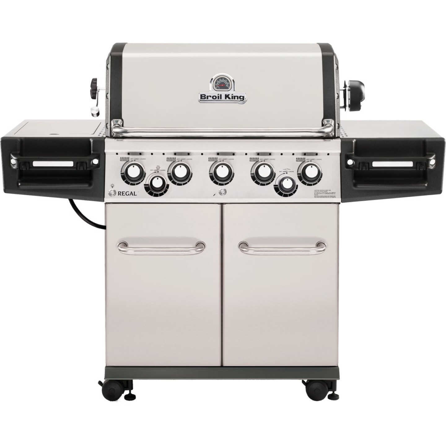 Broil King Regal S590 5-Burner Stainless Steel 55,000 BTU Natural Gas Grill with 10,000 BTU Side-Burner Image 1