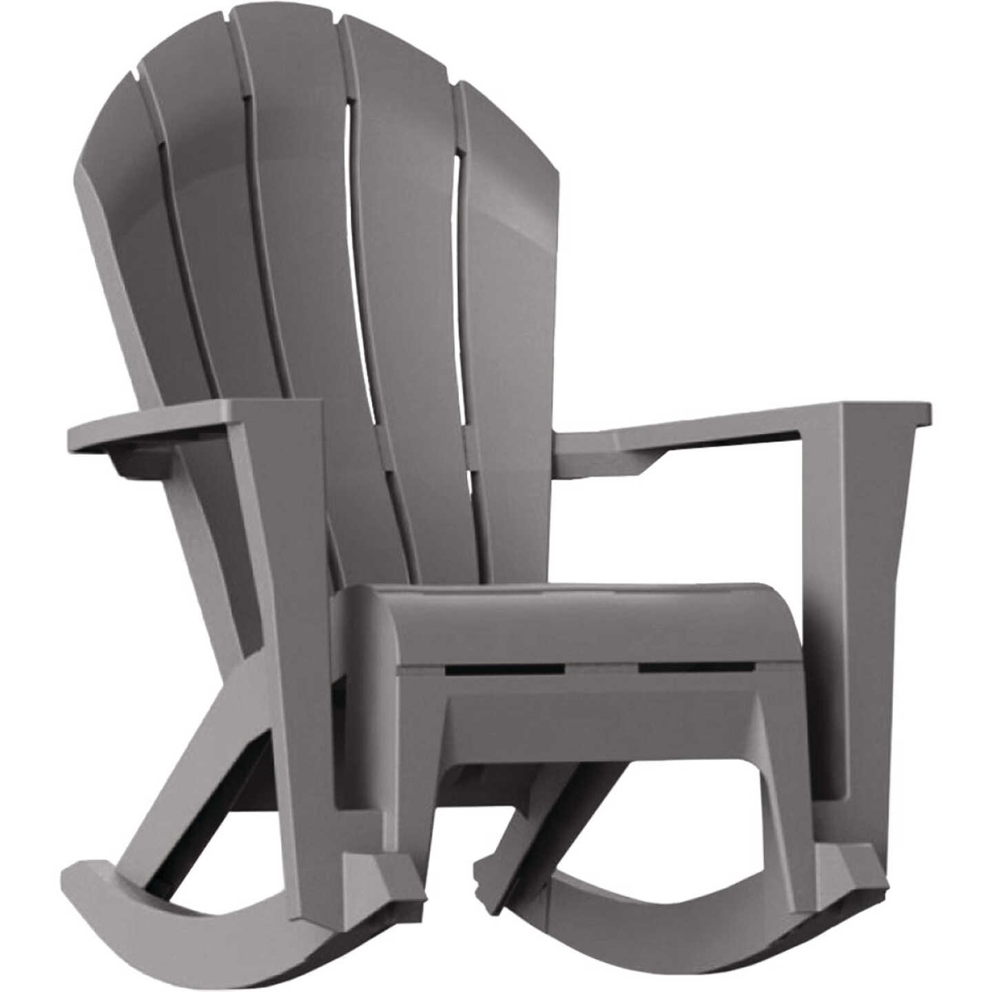 Adams Big Easy Westport Gray Resin Adirondack Rocking Chair Image 1