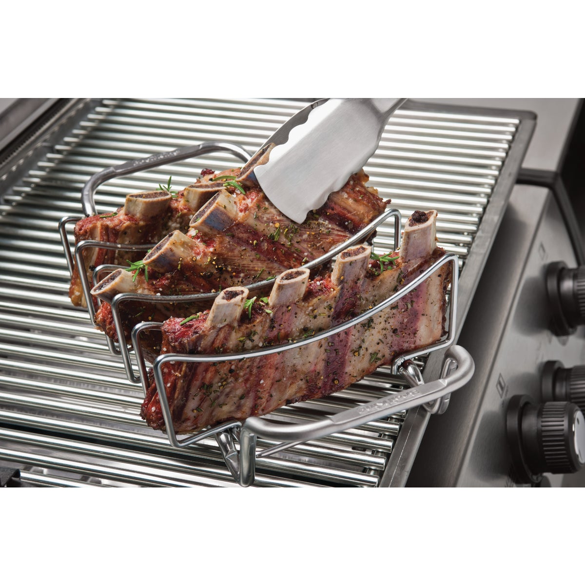 Broil King Imperial Series Stainless Steel Rib & Roast Grill Rack Image 2