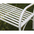 Alpine 43 In. L. White Metal Classic Garden Bench Image 3
