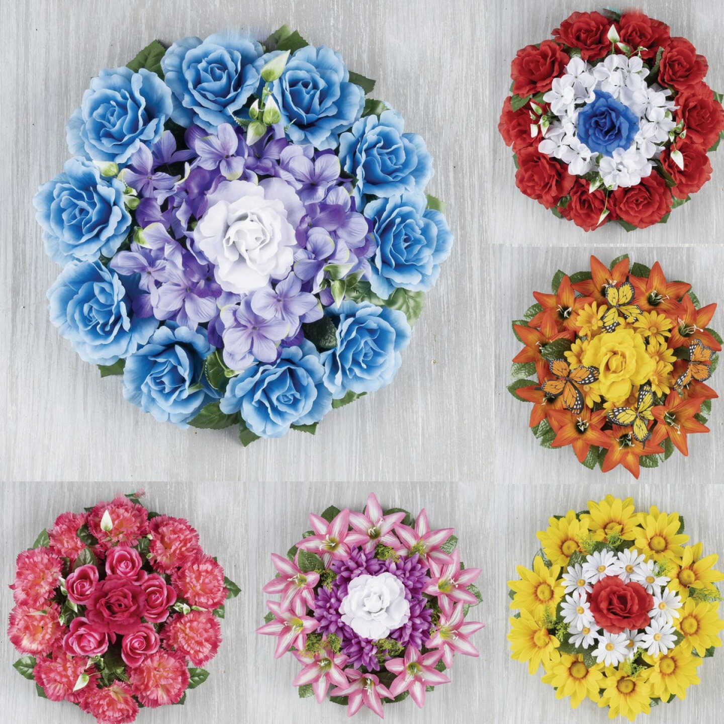 Gerson 14 In. Solid Garden Wreath Display Image 1