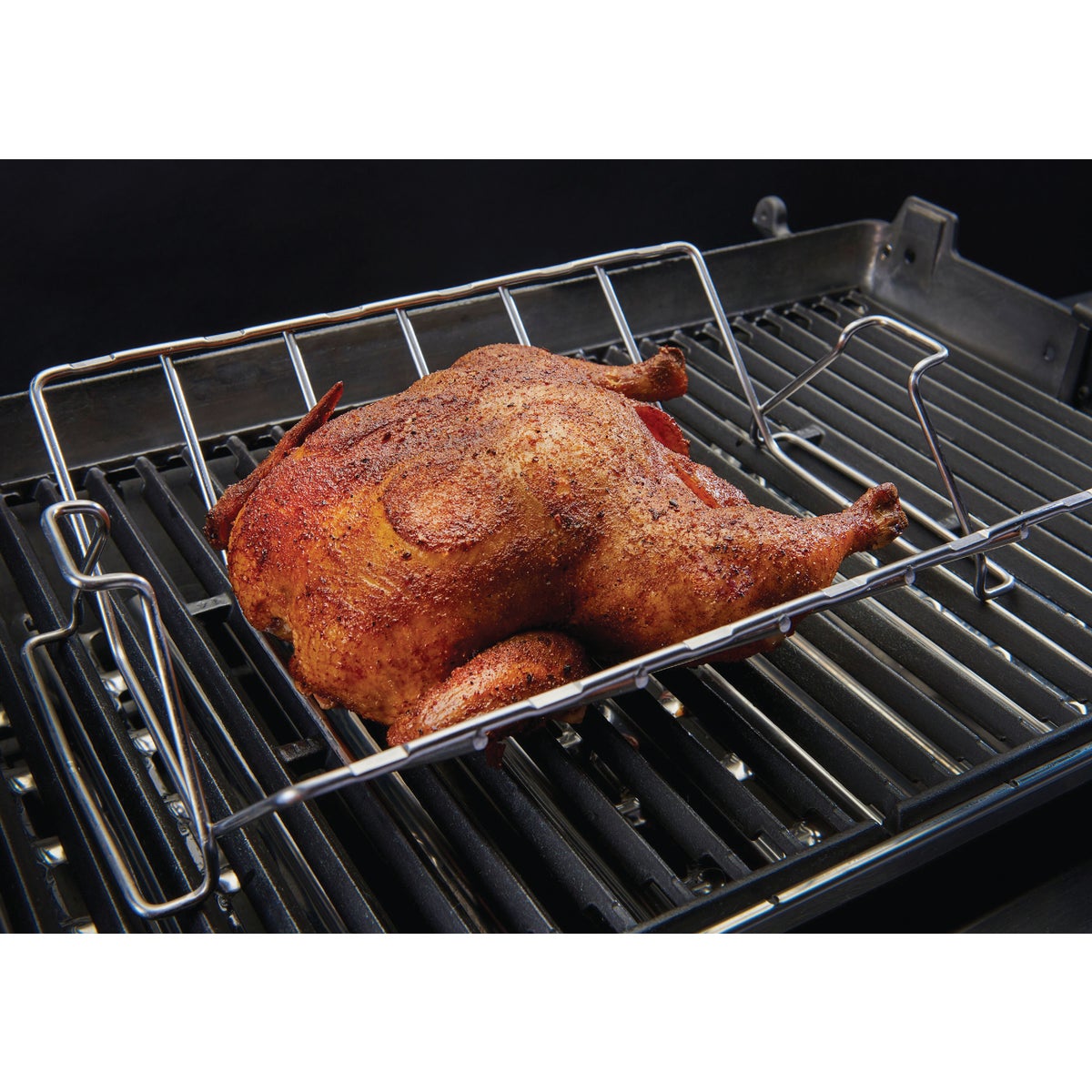 GrillPro 15.5 In. Stainless Steel Rib & Roast Grill Rack Image 2