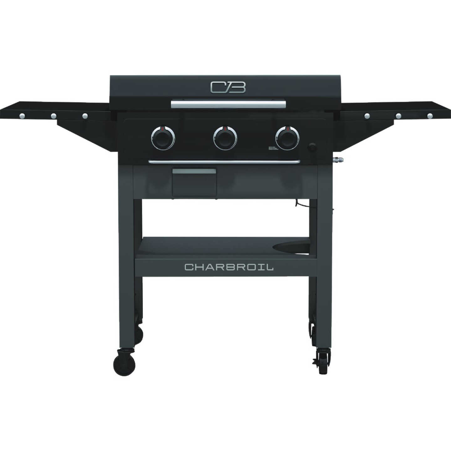 Char-Broil 28 In. XL Performance Series Propane Gas Griddle with Cart 3 Burner Flat Top Grill, Black Image 1