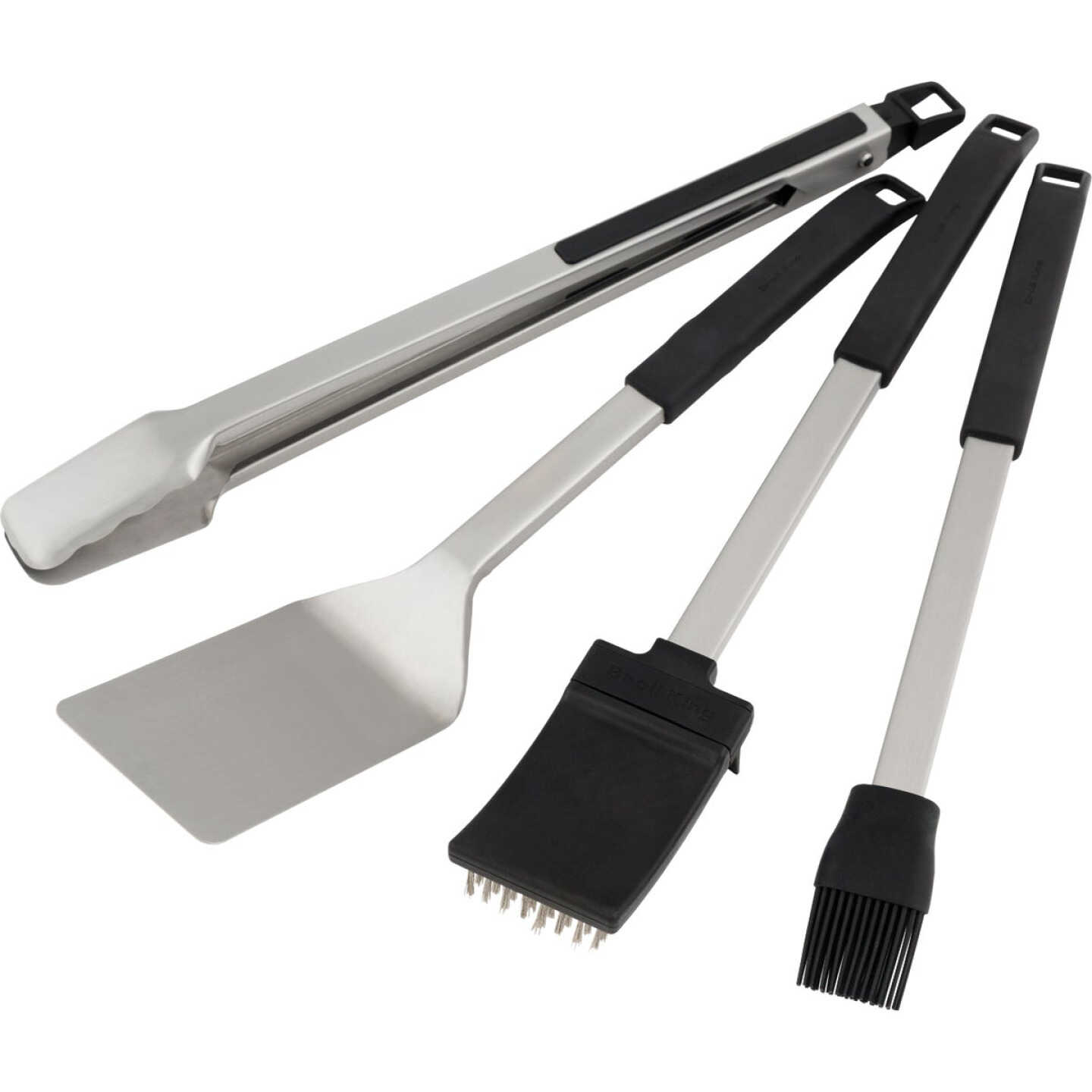 Broil King Baron Series Stainless Steel 4-Piece BBQ Tool Set Image 1