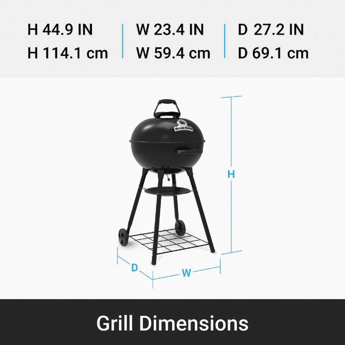Broil King 22.5 In. Basic Kettle Grill Image 3