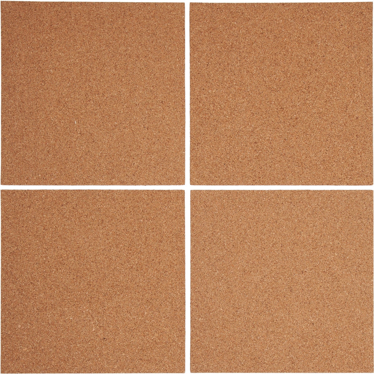 U Brands 12 In. x 12 In. Cork Tile Board (4-Pack)