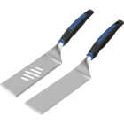 Mr. Bar-B-Q Razor 20 In. Stainless Steel Spatula Set (2-Piece) Image 1
