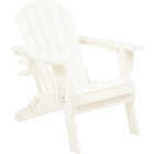 Outdoor Expressions White HDPE Adirondack Chair Image 1