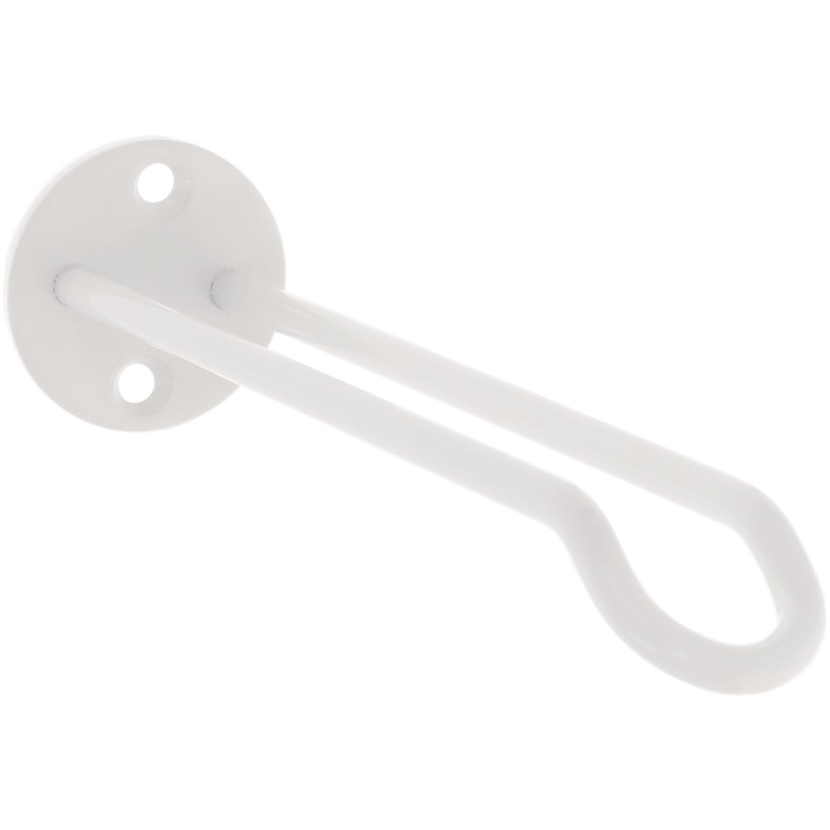 National Hardware 7 In. White Steel Wall Base Plant Hanger