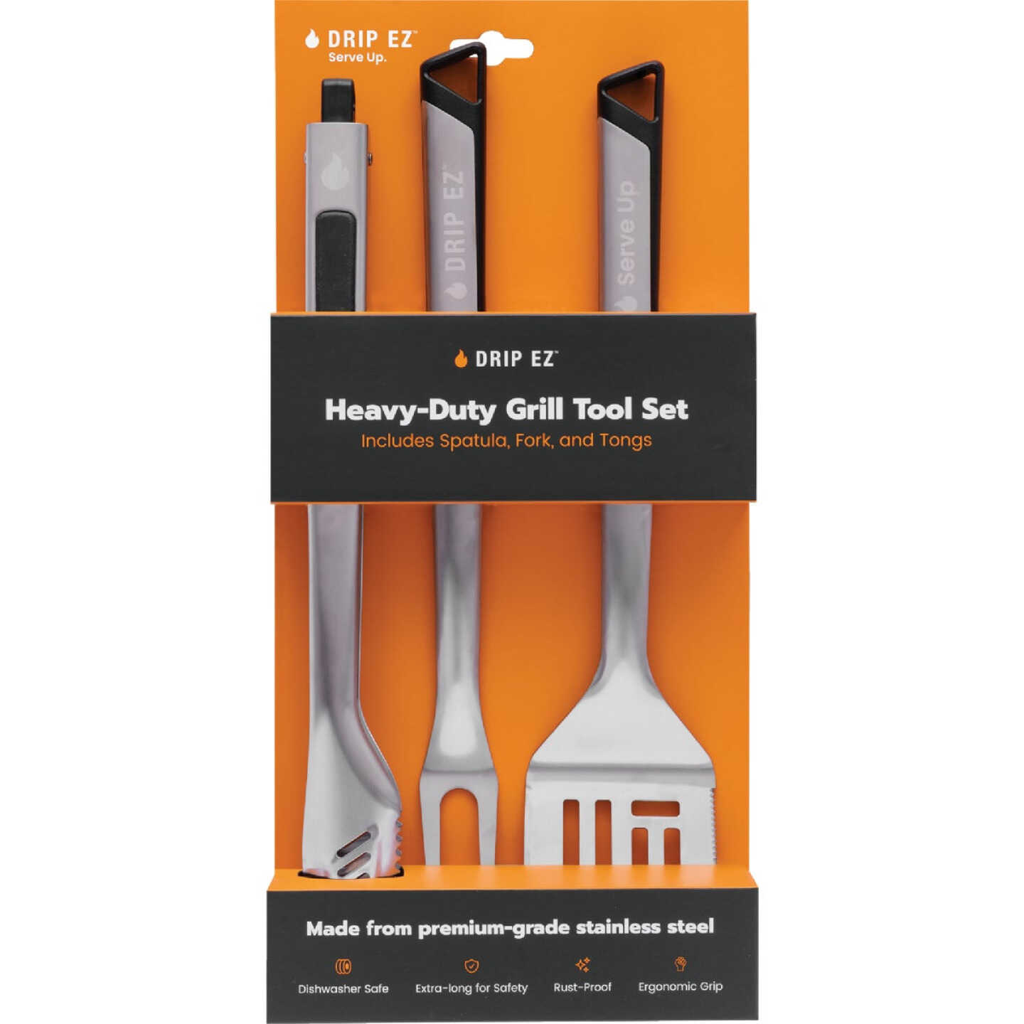 Drip EZ Heavy-Duty Grill Tool Set (3-Piece) Image 2
