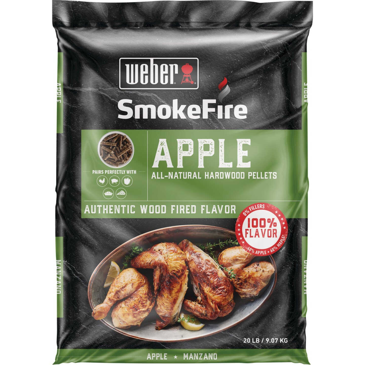 Weber SmokeFire 20 Lb. Apple Wood Grilling Pellets Image 1
