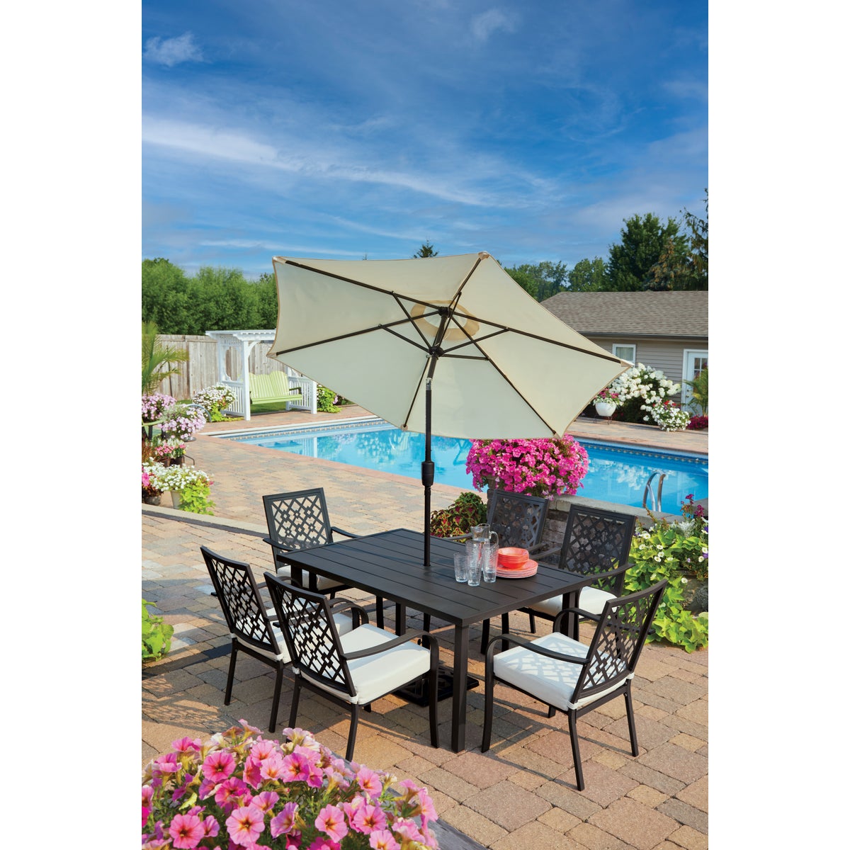 Outdoor Expressions Laguna Hills 7-Piece Dining Set Image 3