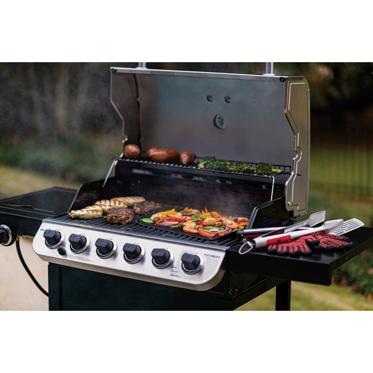 Char-Broil Porcelain Grill Topper Image 3