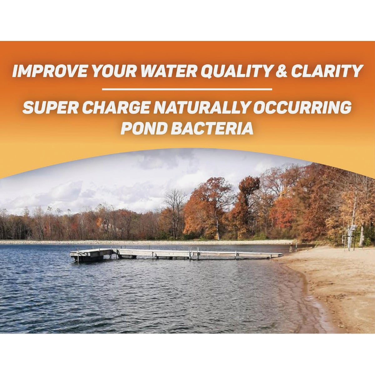 Crystal Blue Pond Booster 1 Gal. Royal Blue Pond Dye & Bacteria Combo Water Treatment Image 3