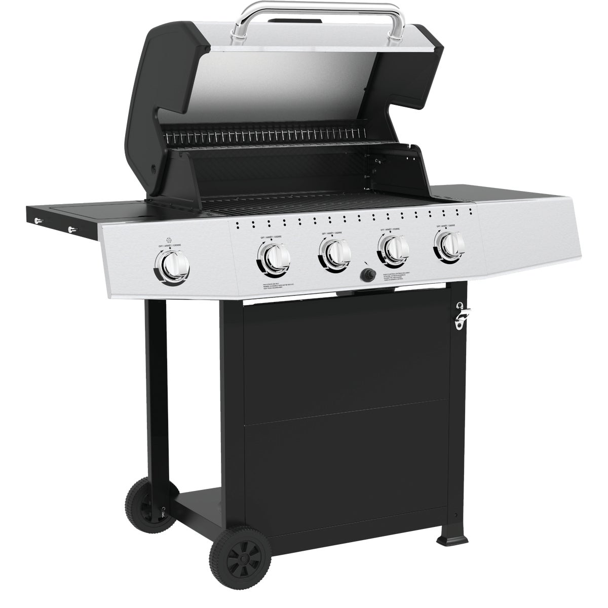 GrillPro 4-Burner Stainless Steel & Black 40,000 BTU LP Gas Grill Image 3
