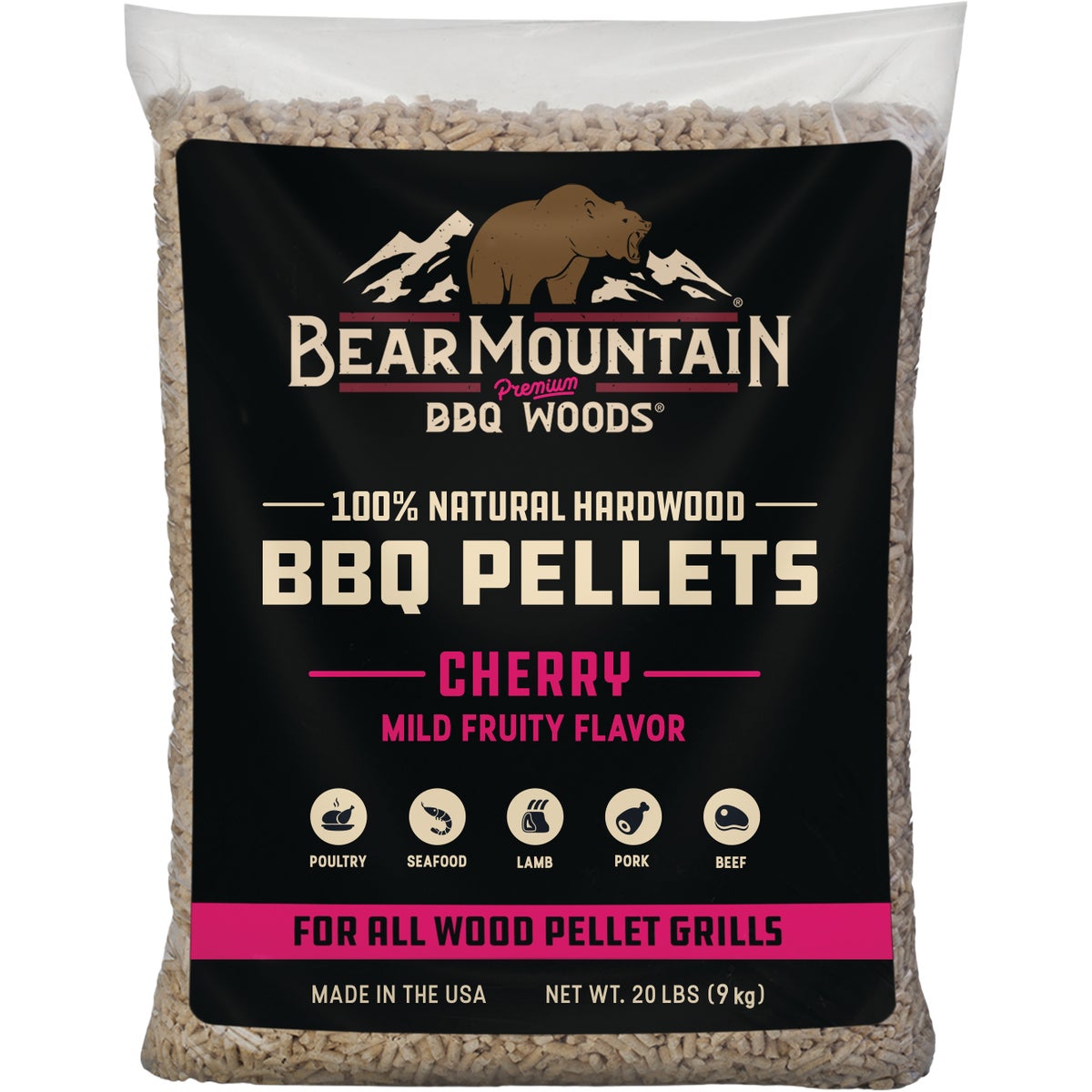 Bear Mountain BBQ Premium Woods 20 Lb. Cherry Wood Pellet