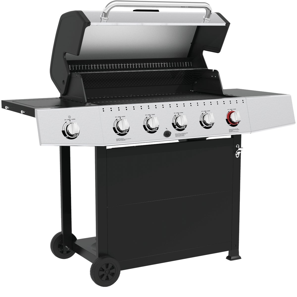 GrillPro 5-Burner Stainless Steel & Black 52,000 BTU LP Gas Grill Image 3