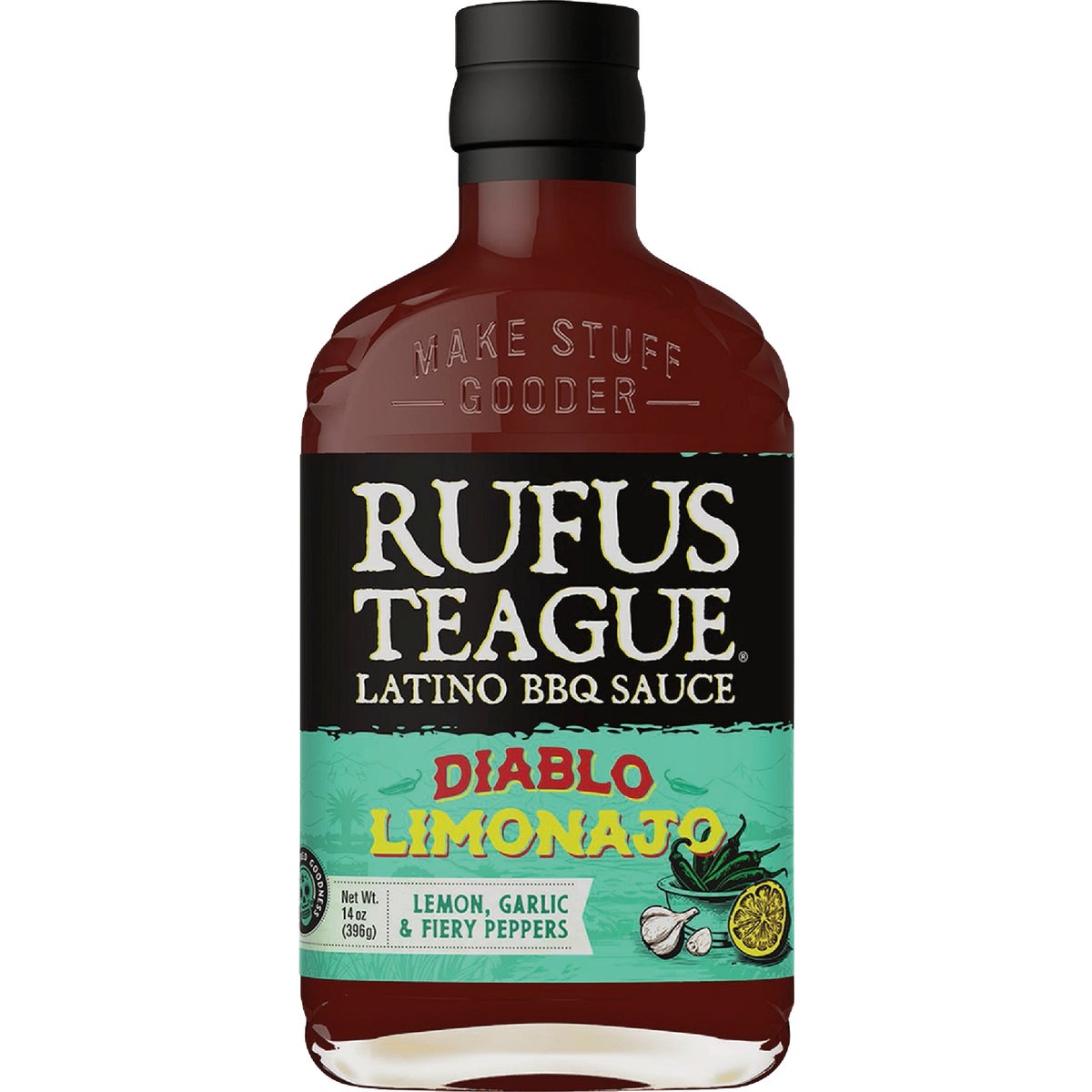 Rufus Teague 14 Oz. Diablo Limonajo Latino BBQ Sauce
