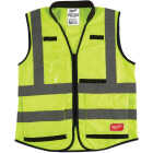 Milwaukee ANSI Class 2 Hi Vis Yellow Performance Safety Vest, 2XL/3XL Image 1