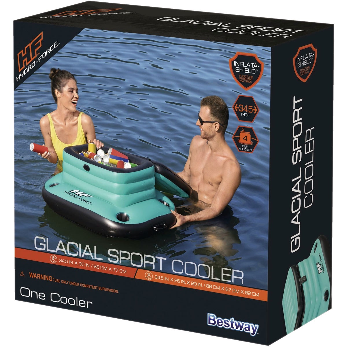 Hydro-Force Glacial Sport Inflatable Floating Cooler Image 3