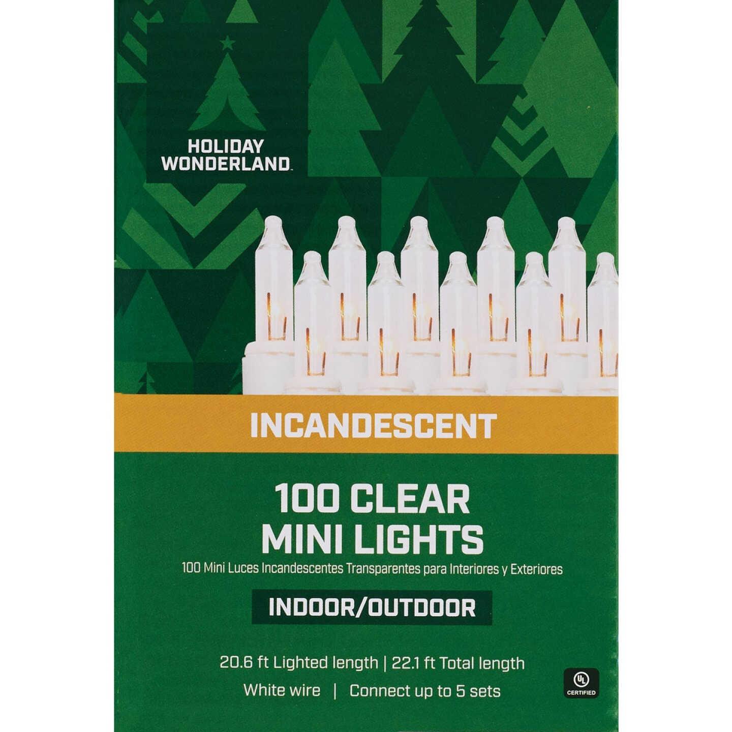 Home Impressions Clear 100-Bulb Mini Incandescent String Light Set with White Wire Image 2