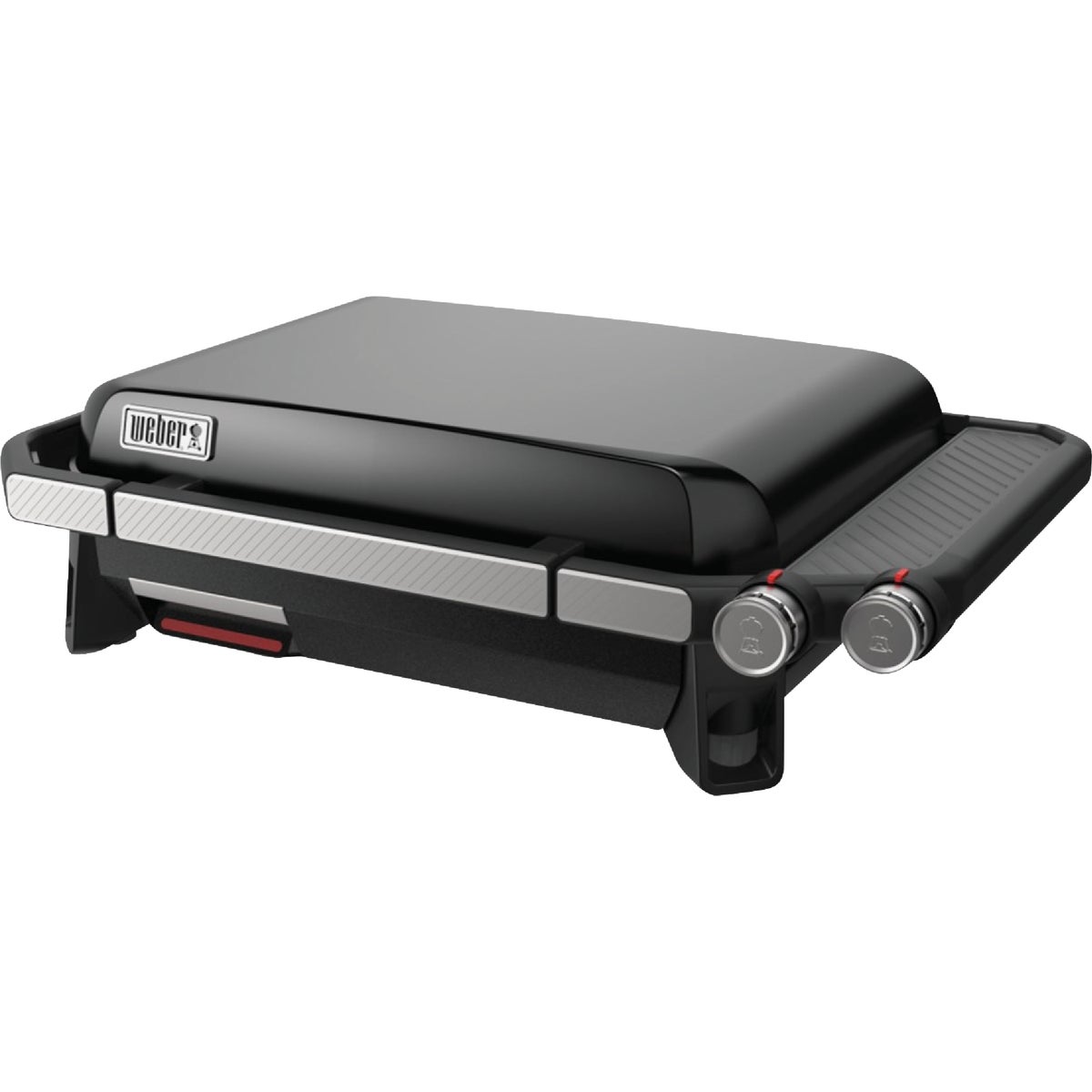 Weber Traveler 22 In. 2-Burner Propane Gas Griddle Flat Top Grill, Black