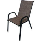 Sun-Ray Mocha Sling Outdoor Stackable Chair Image 1
