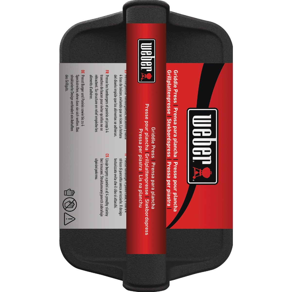 Weber 9 In. Cast Iron Griddle Press Image 2