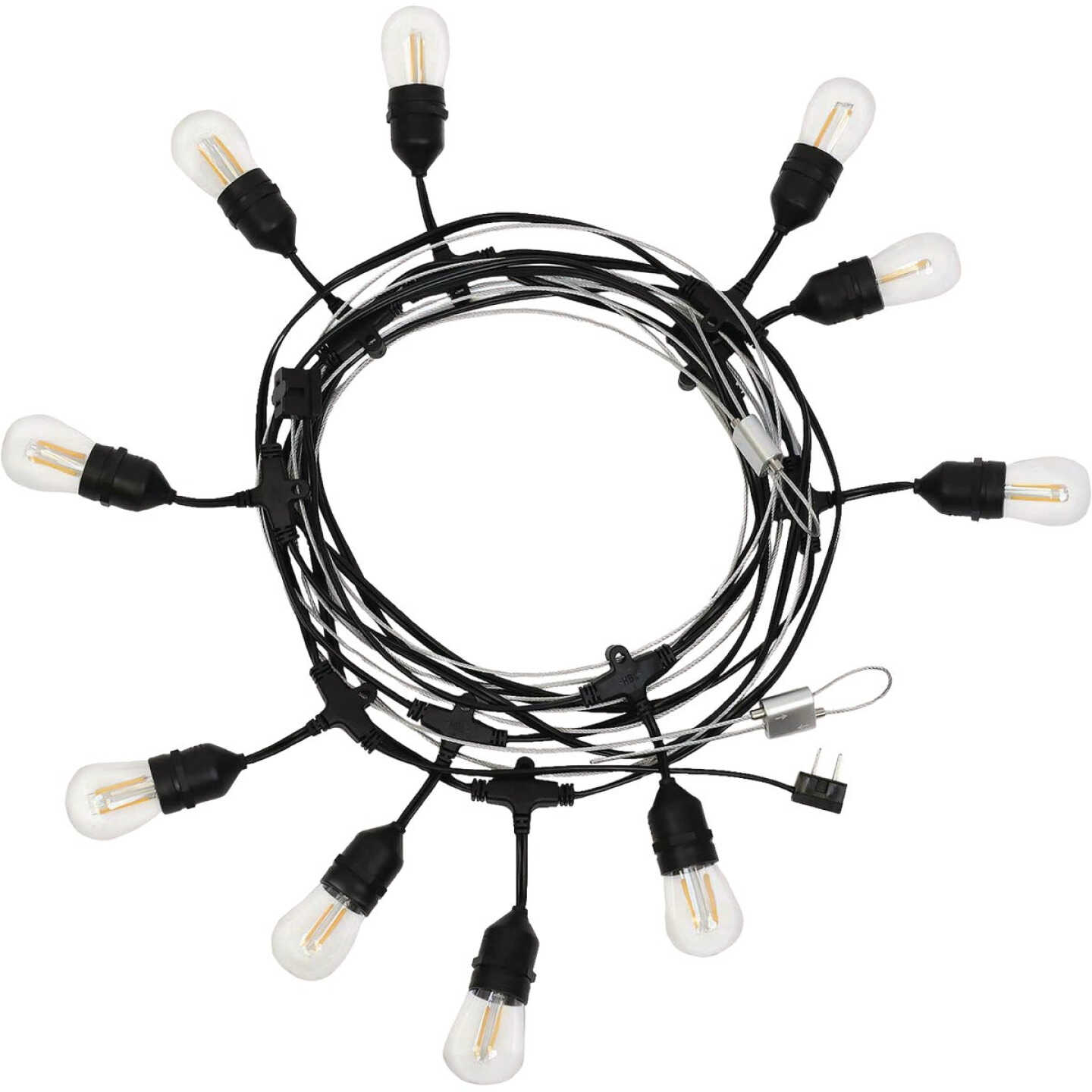 Holiday Bright Lights Belle Luci 10-Bulb S14 Warm White Double Filament LED Patio Lights Image 1