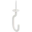 National Hardware 32 In. White Steel Modern Ceiling J-Hook Plant Hanger Image 1