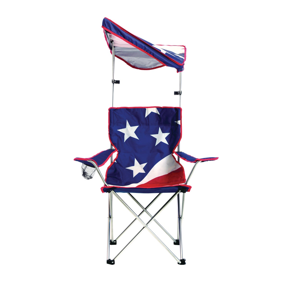 Quik Shade U.S. Flag 190T Aluminux Folding Chair Image 4