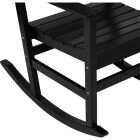 Outdoor Expressions Black HDPE Rocking Chair Image 4