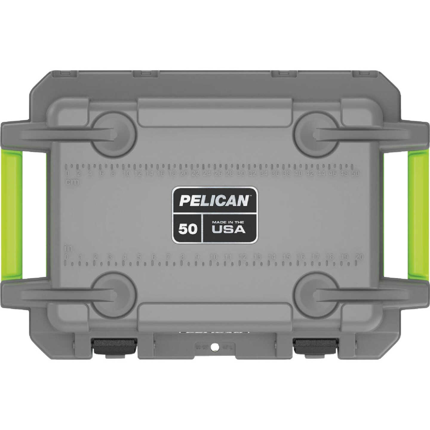 Pelican Elite 50 Qt. Cooler, Dark Gray & Green Image 4