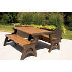 Convert A Bench 58 In. L Gen 2 XL Espresso Foldable Bench Image 5