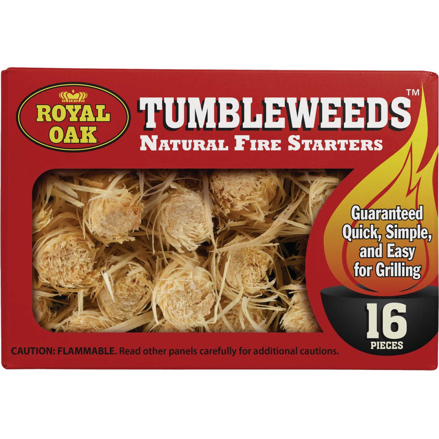 Royal Oak Red Box Tumbleweeds All Natural Odorless Fire Starter (16-Pack) Image 1