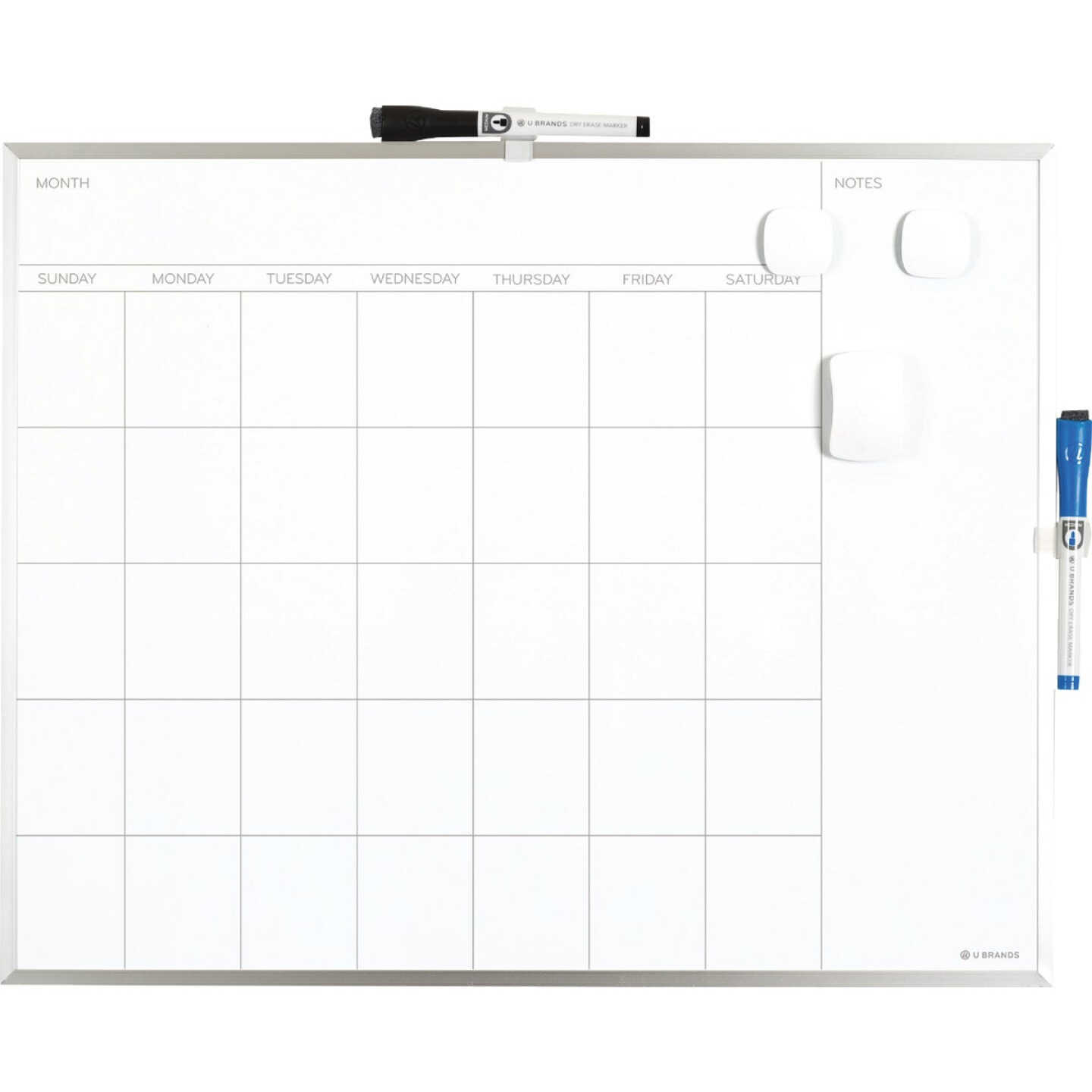 U Brands 16 In. x 20 In. Magnetic Calendar Dry-Erase Board Image 1