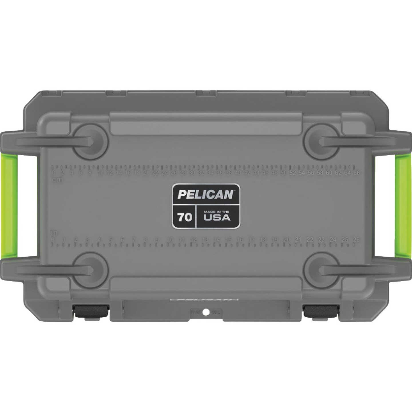 Pelican Elite 70 Qt. Cooler, Dark Gray & Green Image 4