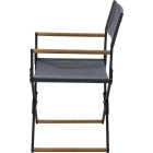 Sunjoy Heavy-Duty Steel Textilene Charcoal Folding Chair Image 3