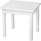 Hinkle Chair Company Cumberland Rectangle White Wood Side Table Image 1