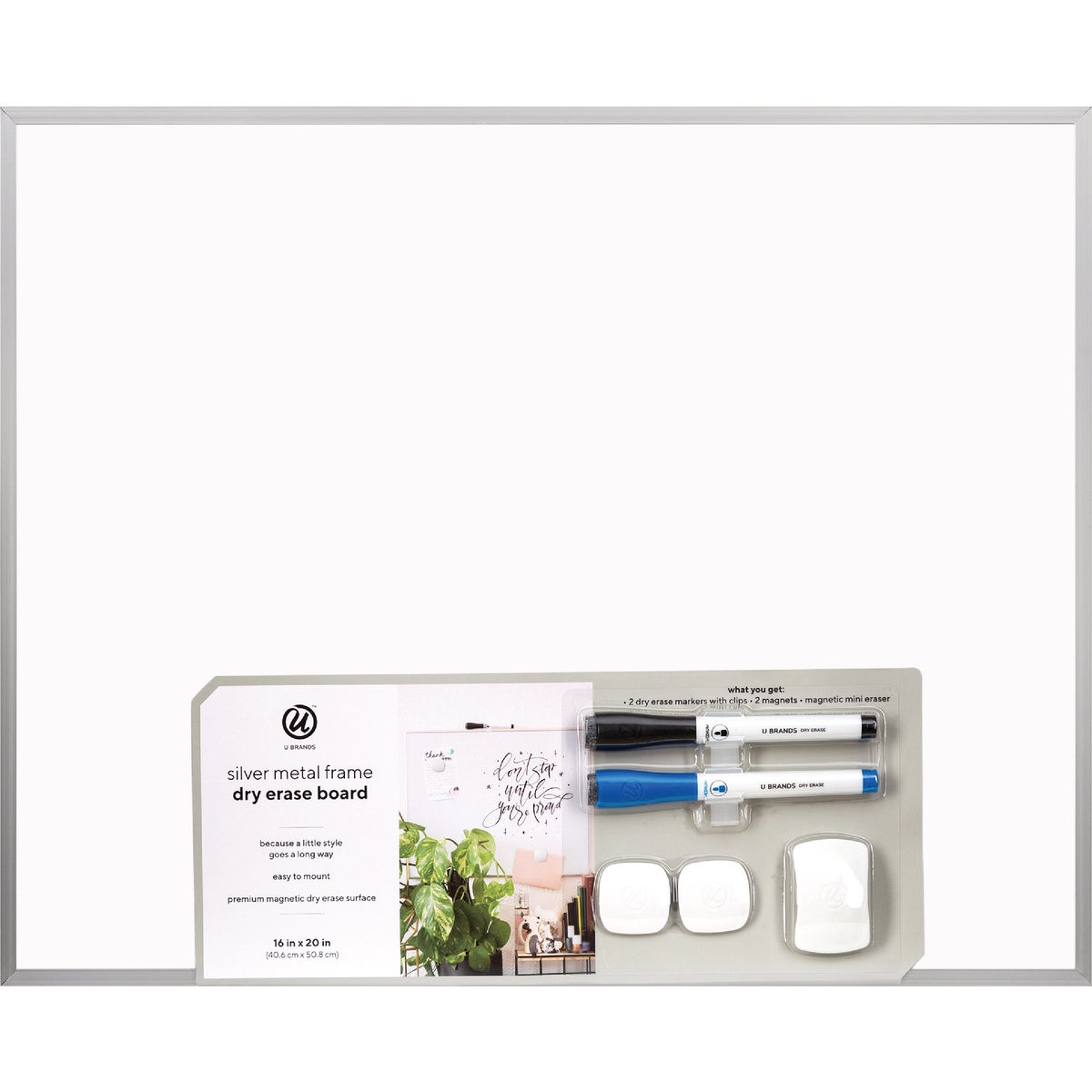 U Brands 16 In. x 20 In. Magnetic Dry-Erase Board Image 3