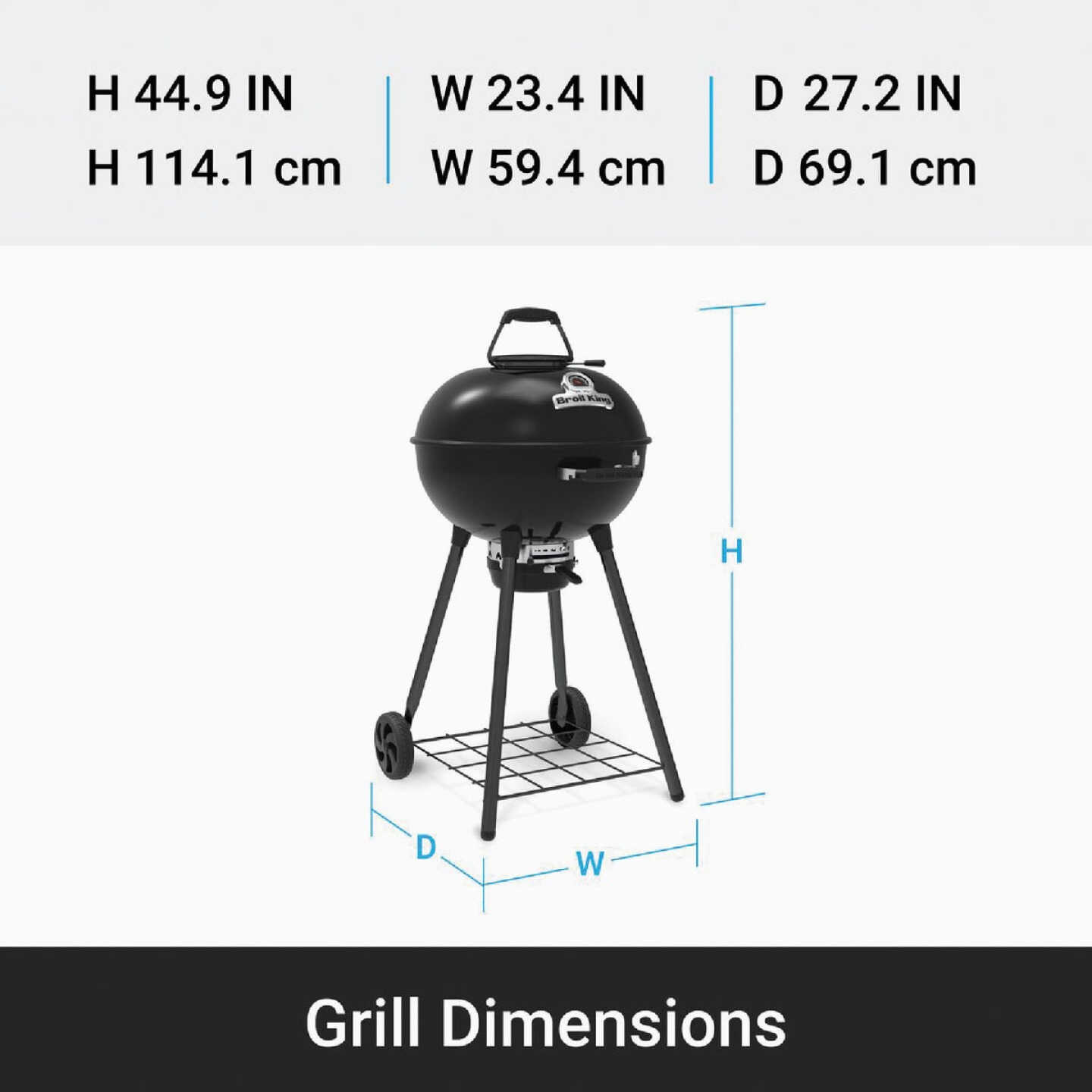 Broil King Crown 22.5 In. Advanced Kettle Grill Image 3