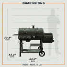 Oklahoma Joe's Canyon Combo Charcoal/Gas Smoker & Grill Image 3