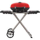 Napoleon TravelQ 285X Portable Propane Gas Grill/Griddle with Scissor Cart, Red Image 1