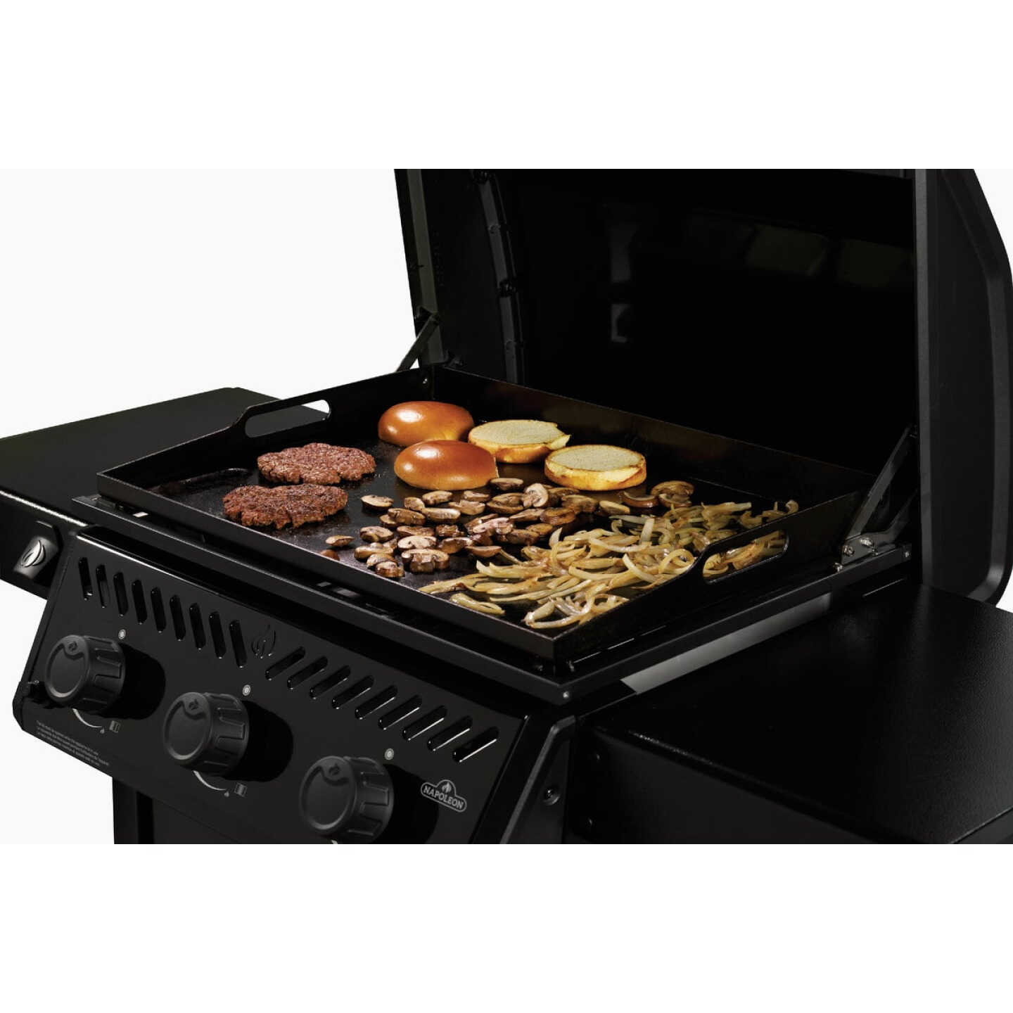 Napoleon Freestyle 24 In. 3-Burner Pre-Seasoned Non-Stick Natural Gas Griddle Image 3