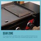 Char-Broil 36 In. Performance Series Deluxe Propane Gas Griddle with Cart 4 Burner Flat Top Grill, Black Image 4