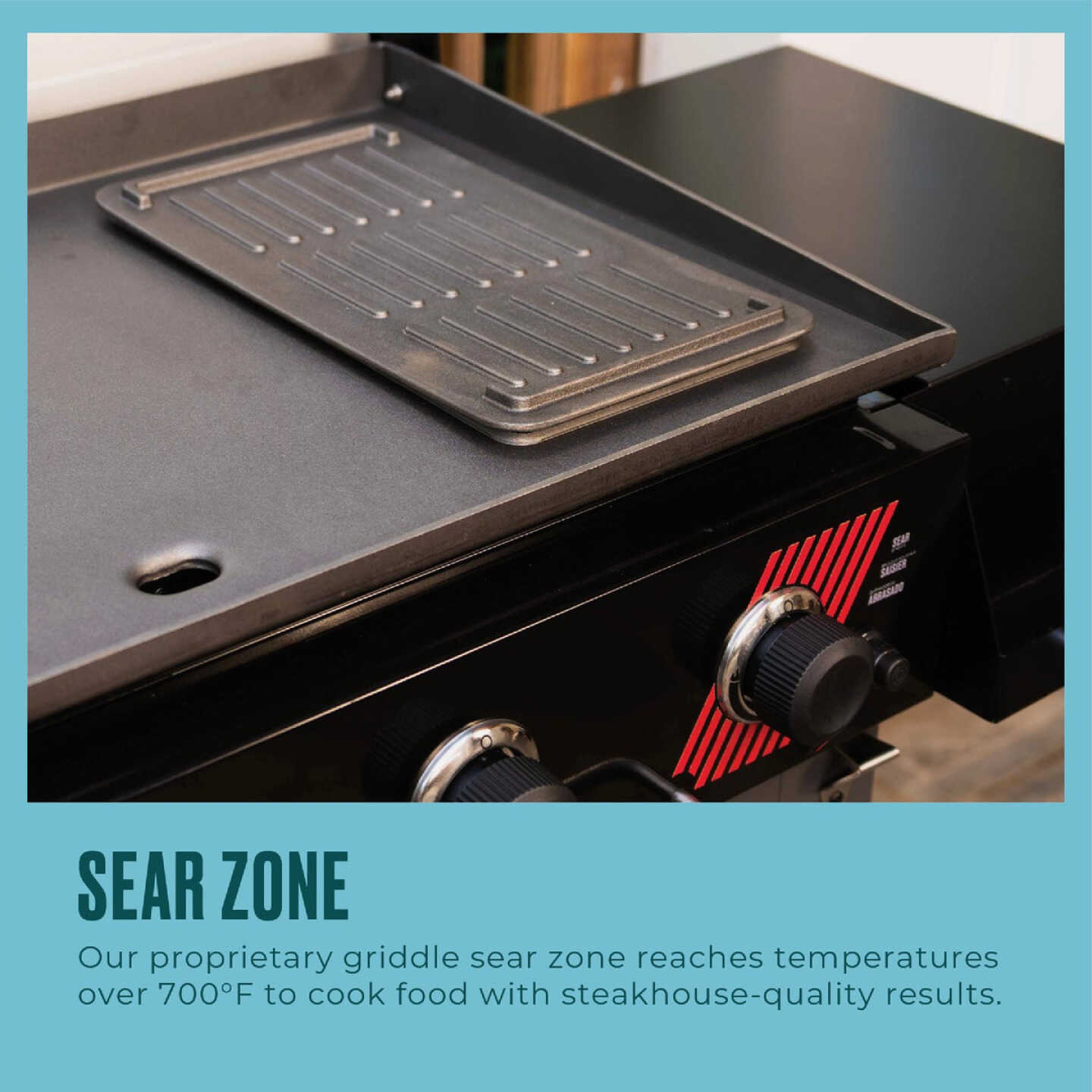 Char-Broil 36 In. Performance Series Deluxe Propane Gas Griddle with Cart 4 Burner Flat Top Grill, Black Image 4